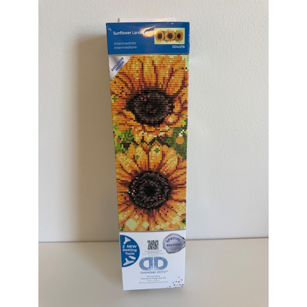 Diamond Dotz Sunflower Landscape Diamond Facet Art Kit DD4.078 Special Edition